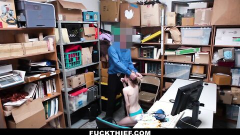 Shoplifter Porn - Set a Trap for This Little Devil After Being Caught