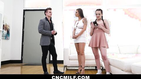 Oliver Has a Way to Get Both of The Cute Ladies Excited - Hot Milf Porn