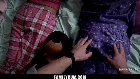 Slumber Party with Stepdad and Stepdaughter Sami Parker & Emily Willis!