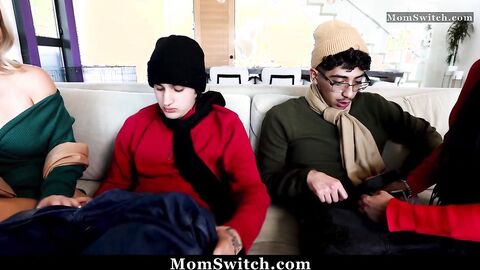 A Way to Keep the Young Studs Content with Staying Home - pussy licking