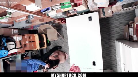 Suspect Denies Theft when Confronted by Loss Prevention Officer - Hardcore Porn