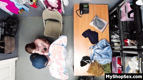 Loss Prevention Officer Makes Thief Wet Then Fucks Her Hard on His Desk to Teach Her a Lesson